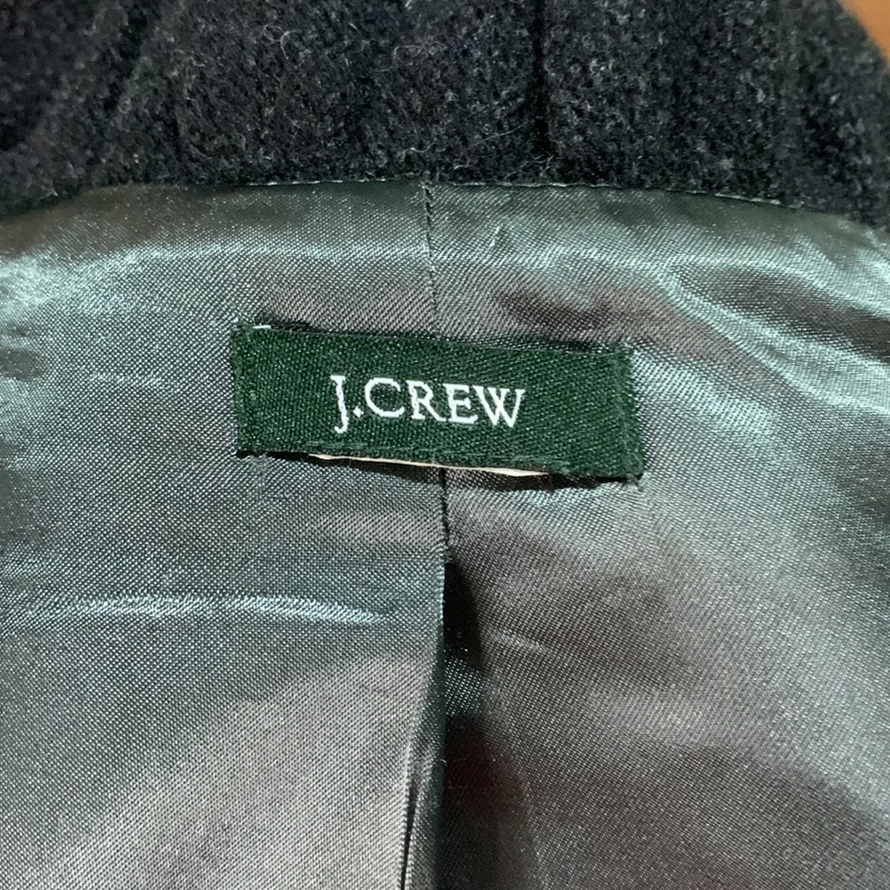 Ruffle detail J. Crew pea coat - Picture 8 of 9
